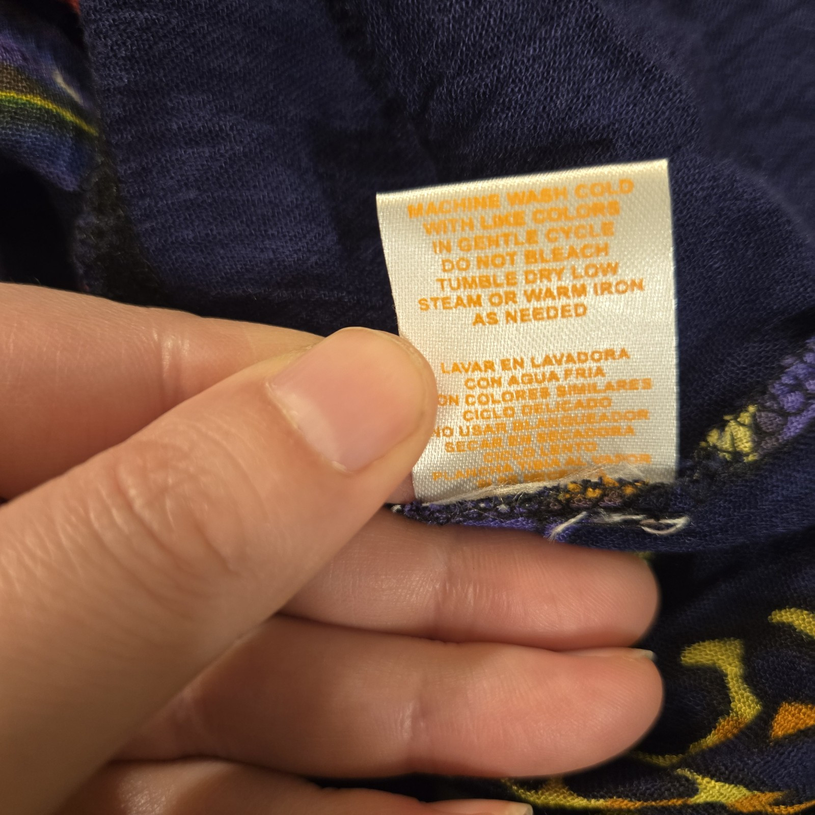 La Cera Blouse Size Medium Patchwork Button Front… - image 14