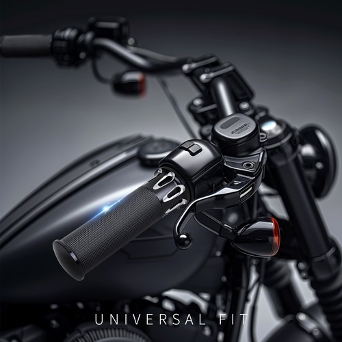 1" Motorcycle Handlebar Hand Grips w/ Throttle For Harley Davidson Dyna FXDB - Picture 3 of 9