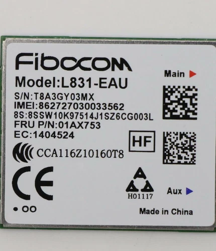 Lenovo Fibocom L831 4G LTE HSPA Mobile Broadband L470 T470 T570 P51 -FRU 01AX753