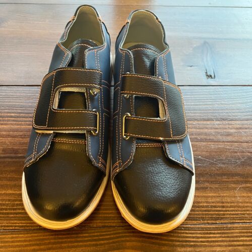 Scarpa da bowling taglia 13 Navy Linds KR Strikeforce ibrida unisex in pelle con gancio - Foto 2 di 10