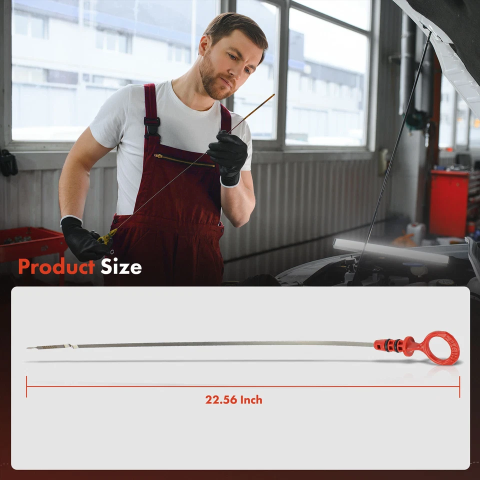 Engine Oil Fluid Level Dipstick for Volvo S60 2001-2009 S80 V70 XC70 XC90 DOHC - Image 4 of 4