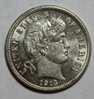 1913 Barber Dime PT89