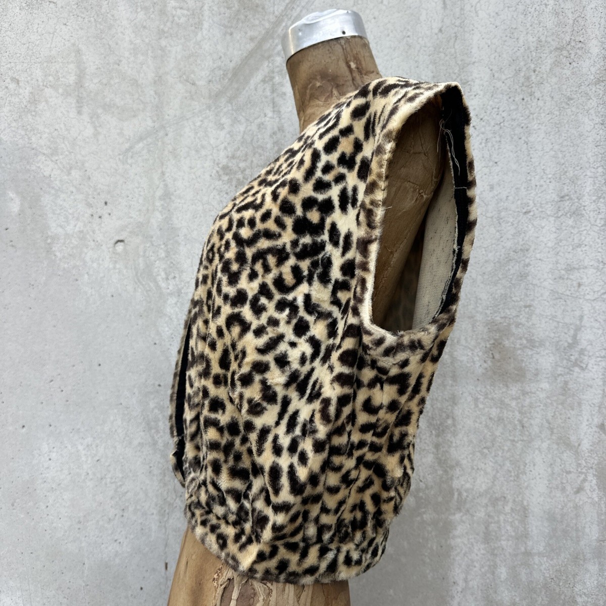 Vintage 1950s 60s Cheetah Leopard Vest Pinup Rockabilly