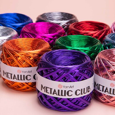 T-shirt yarn Metallic Club YarnArt yarn metallic T-shirt yarn glitter T-shirt