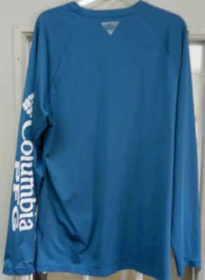 Chemise De Pêche Columbia PFG - Omni-Wick Omni-Shade - Manches Longues - Bleu 2XL