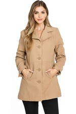 George Palomares Classic Defined Midi Trench Car Coat