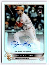 2022 Topps Chrome Auto Refractor Jason Krizan #AC-JKR RC Giants 