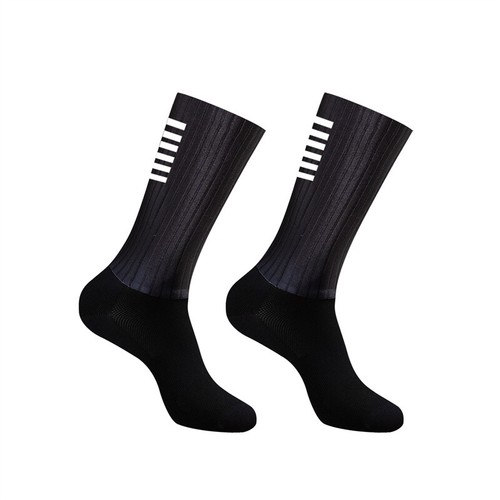 2 Pairs Pro Cycling Aero Socks Sport Running Bike Anti Slip Silicone Socks MTB - Picture 7 of 8