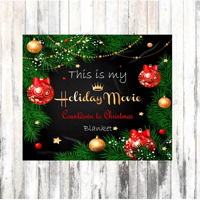 Hallmark Movie Watching Personalized Blanket BRAND NEW