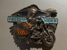 Boucle De Ceinture En Métal Harley Davidson Freedom Rider USA 1993 Indien, Aigle