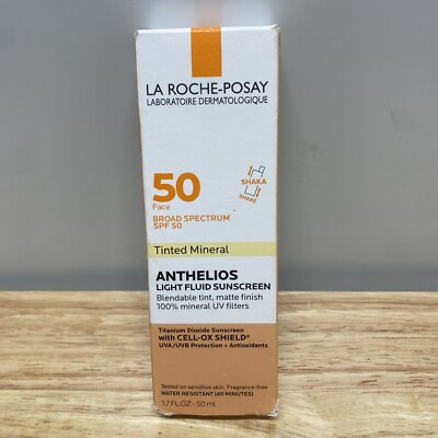 NEW La Roche-Posay Anthelios Tinted Mineral Light Fluid Sunscreen SPF 50 -09/25+