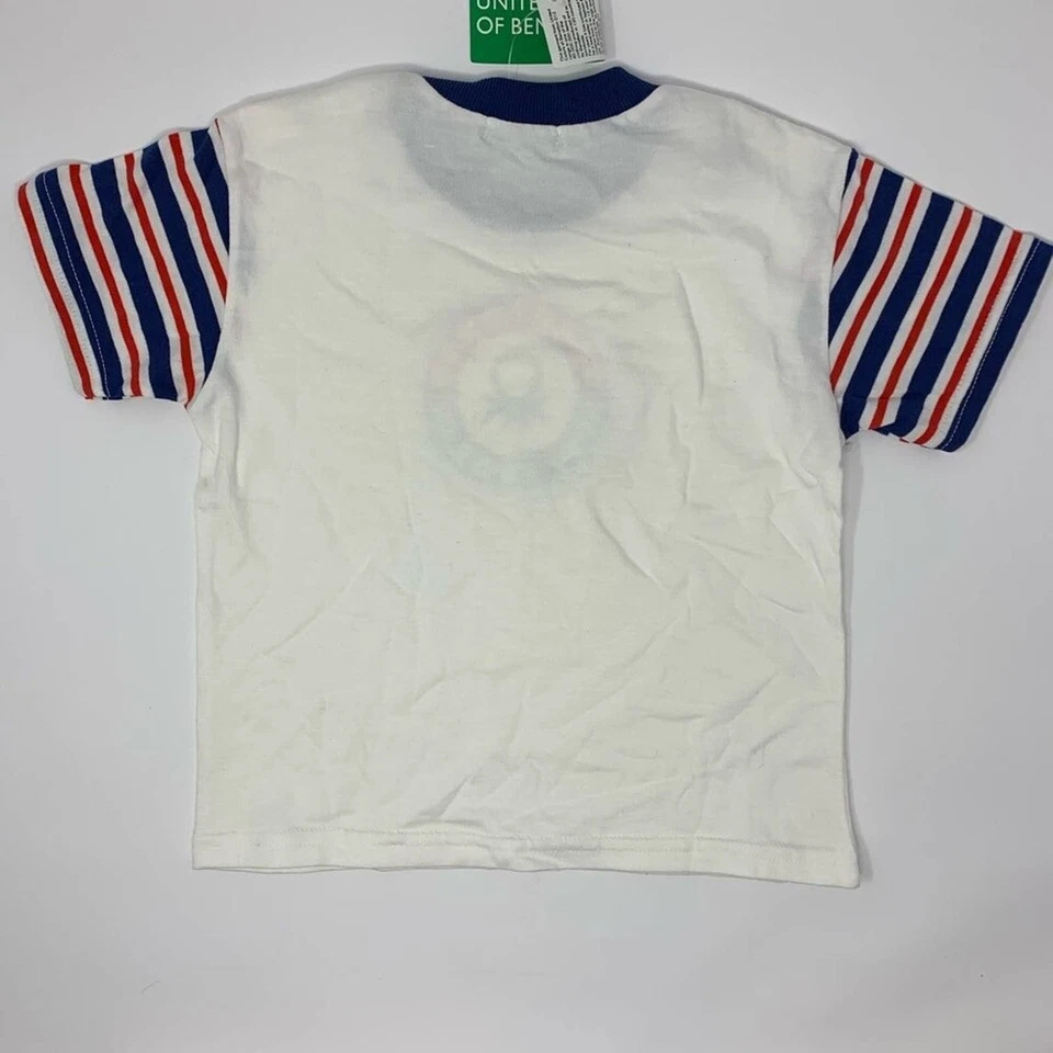 Camiseta Benetton Zerotono Blanca Talla 74/9-12 Meses Nueva Foto 2 de 4