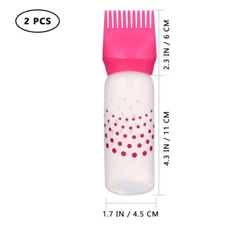 2pcs Applicator Bottle for Hair tint hair dyeing bottles scalp applicator
