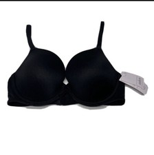 Auden The Icon Full Coverage Lightly Lined T-Shirt Bra Black Size 32B NWT.