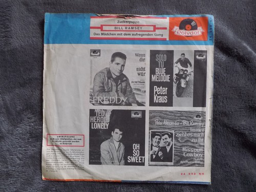 Bill Ramsey - Zuckerpuppe / Das Mädchen mit dem ... klasse German Polydor 45 - Foto 2 di 2