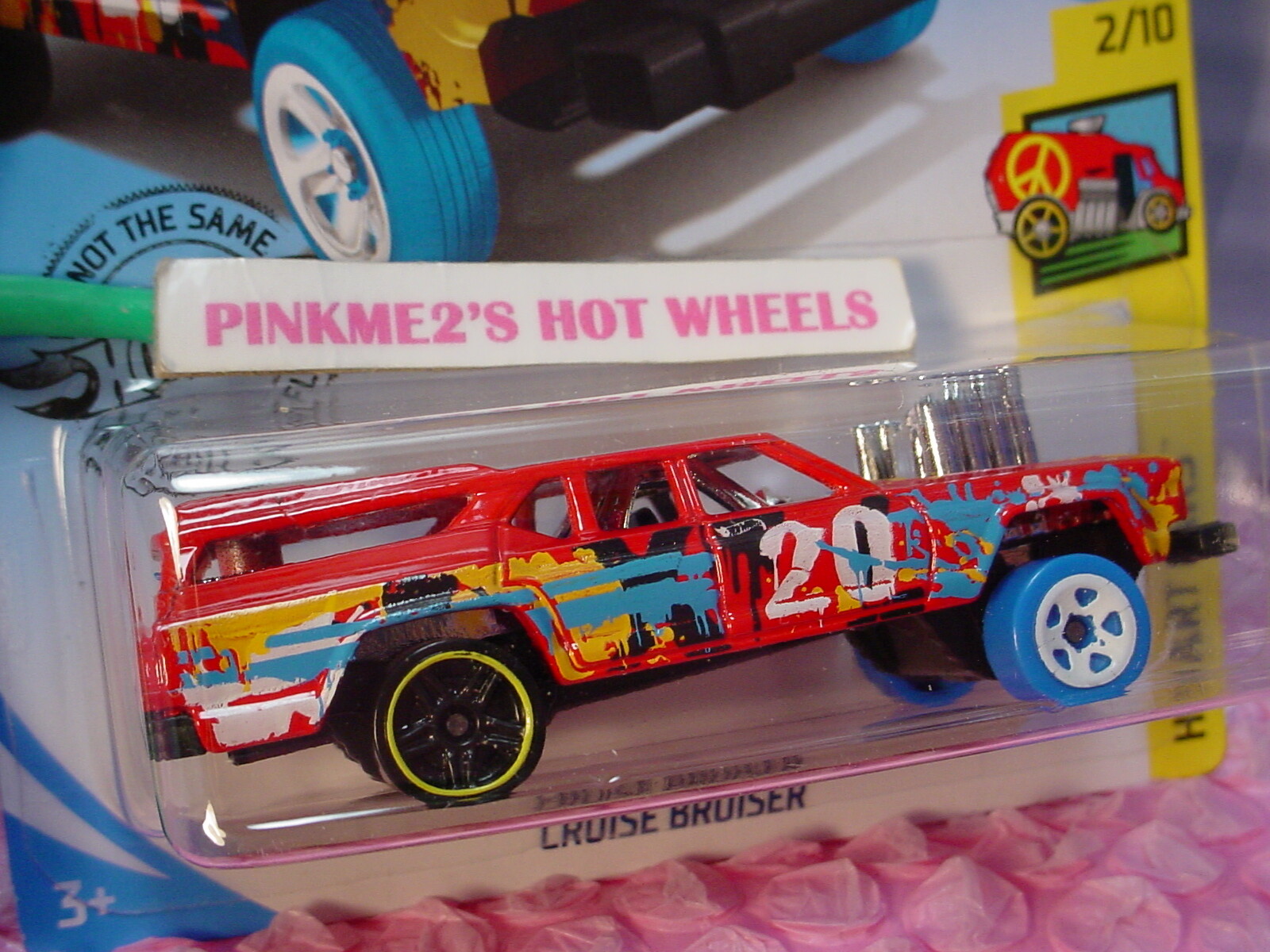 2020 i Hot Wheels CRUISE BRUISER #66 ☮ red;pr5/5sp ; T☮ ART CARS ☮  case C/D