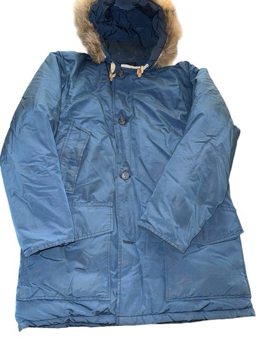 Rare Vintage Woolrich Fur Hooded Parka Coat/Jacket Goose Down Men’s Med? READ - Picture 7 of 9