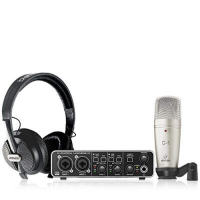 Behringer U-PHORIA STUDIO PRO Complete Recording Bundle with High-Definition USB
