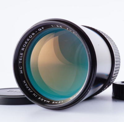 EX+5 MINOLTA MC TELE ROKKOR QF 200mm F/3.5 Telephoto MF Lens From