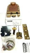SEGAL 15326 Jimmy-Proof Deadbolt Slam Lock Satin Brass 667F/15326  35-0667F0