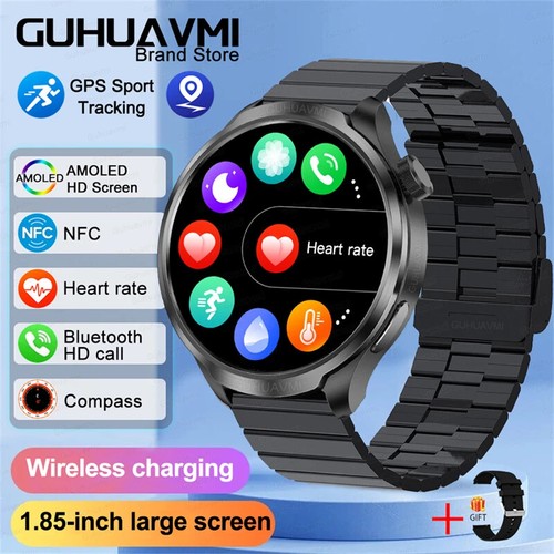 New Sports Smart Watches Men Call Watch 1.85 AMOLED Screen GPS Compass Altimeter - 第 33/40 張圖片