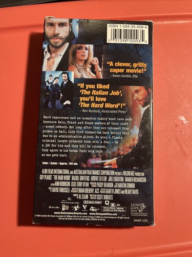 The Hard Word 2002 VHS rare, Guy Pearce Australian Caper robbery movie - Picture 3 of 9