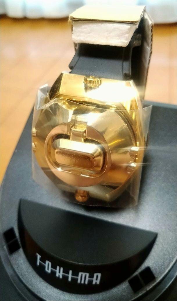 BANDAI Tokima Robot Watch Digital Gold Urethane-Belt 1998 BANDAI Tokima Robot Watch Digital Gold Urethane-Belt 1998