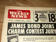 Weekend Mail 1964, James Bond Sean Connery, Ken Dodd, Sally Smith, Harry Worth