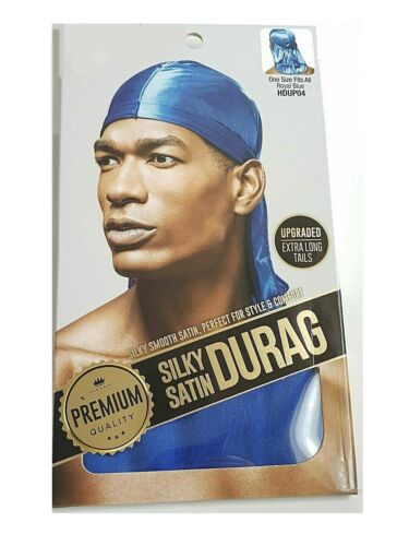 PREMIUM QUALITÄT SEIDIG SATIN DURAG HDUP EXTRA LANGE SCHWÄNZE DOO RAG MAGIC - Bild 6 von 8