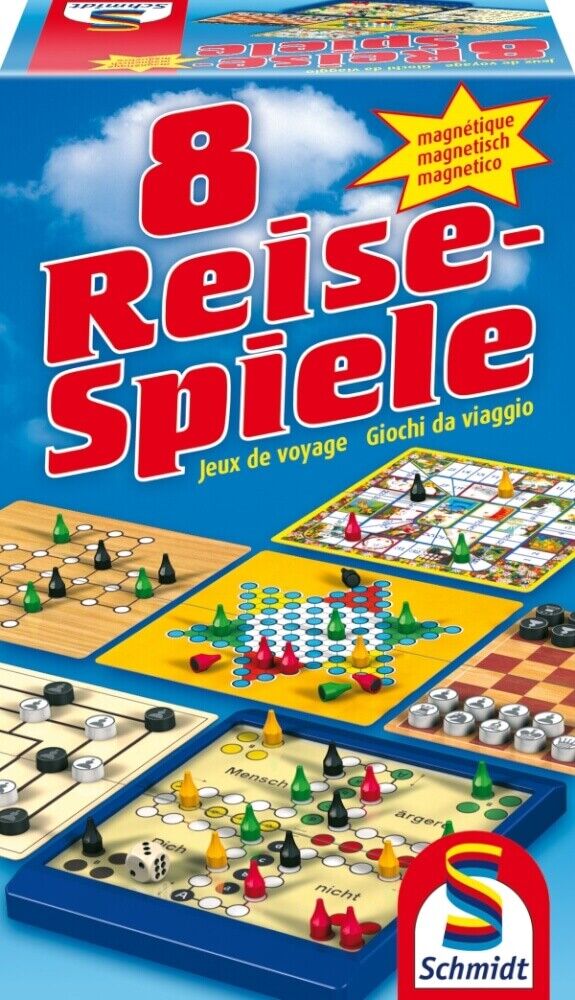 Thumbnail - Schmidt Spiele 49102 8 Reise-spiele Magnetisch, 1 Bis 4 Spieler, Ab 6