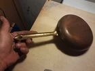 COPPER PAD BRASS HANDLE GOLD MADE IN PORTUGAL DIAMETER 16 LENGTH 30 C