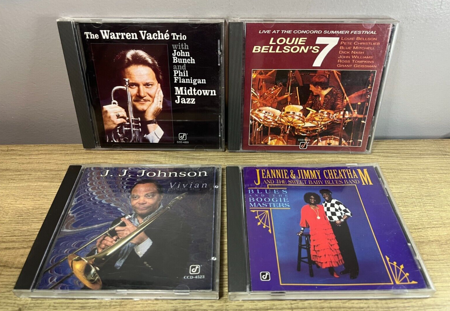 Concord Jazz - CD Bundle Lot x4 - Louis Bellsons 7 - Warren Vache Trio -