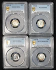 (4) PCGS Roosevelt Dimes - 1951-D, 1958-D, 1959 All MS-66 - 1959-D MS-65+FB
