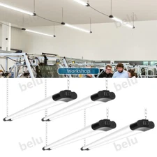 4Pack 42W 4FT LED Shop Light Garage Workbench Linkable Ceiling Lamp Wall Plug-in