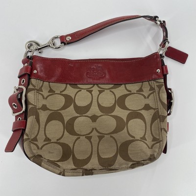 coach monogram shoulder bag