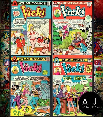 Vicki #1 2 3 4 Water Damage on #1 #2 1975 #1-#4