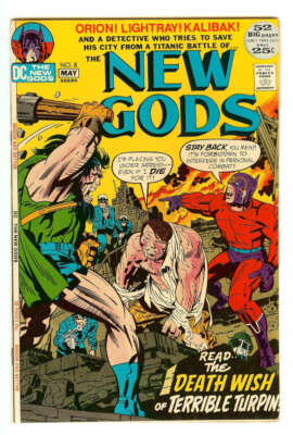 NEW GODS #8 7.5 // JACK KIRBY & MIKE ROYER COVER DC COMICS 1972