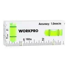 WORKPRO 3Inch Mini Level Tool Small Level Magnetic Level with 2 Bubbles 90°/180°