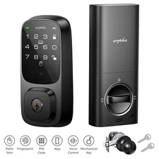 ARPHA Palm Vein Keyless Smart Door Lock Biometric APPKeypad Deadbolt WiFi+Handle