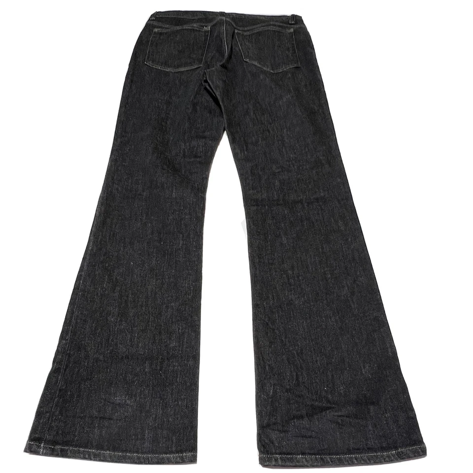 Theory Mid Rise Bootcut Stretch Black Jeans Women’s Size 12 Made In Italy - Image 3 of 4