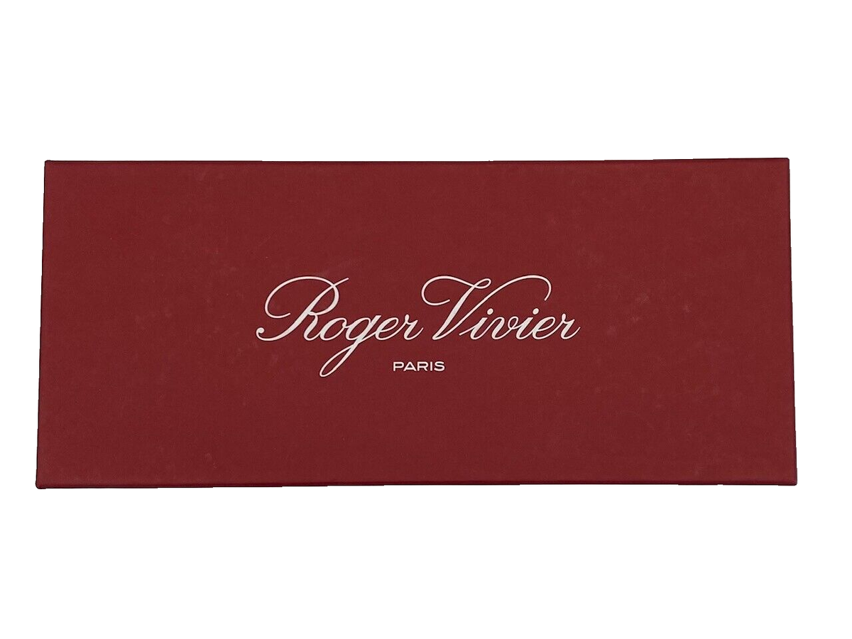 New Roger Vivier Paris Red Shoe Gift Storage Box w/Tissue & Satin Dust Bag