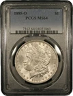 1885-O Morgan Dollar PCGS MS64 New Orleans Minted Silver Dollar - C09