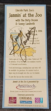 Sonny Landreth - SIGNED AUTOGRAPHED Lincoln Park Zoo Brochure Ad - RARE Blues