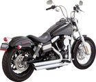 Vance & Hines Big Shots Staggered Exhaust System Chrome Harley Davidson Dyna