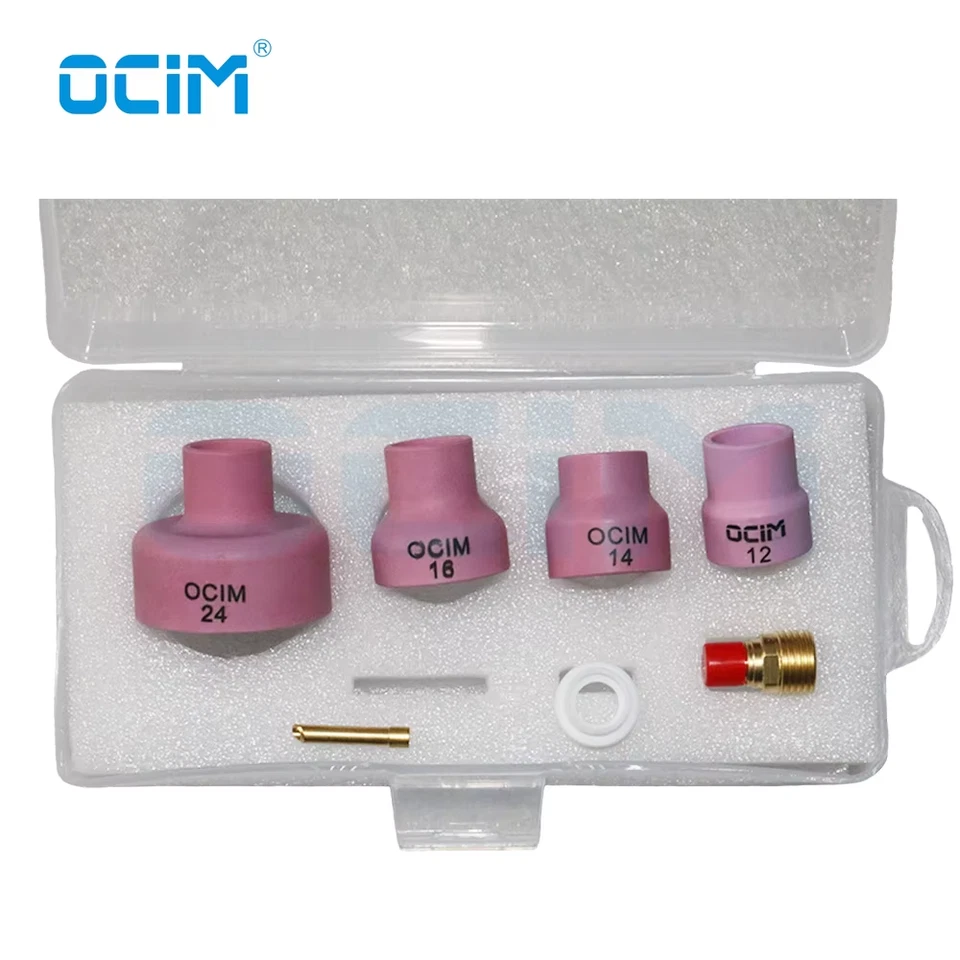 Alumina Ceramic Nozzle Cups 12# 14# 16# 24# with Mesh for WP9/20 WP17 Tig Torch - Image 3 of 4