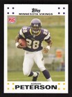 Adrian Peterson 2007 Topps Exclusive Rookies #3 Minnesota Vikings