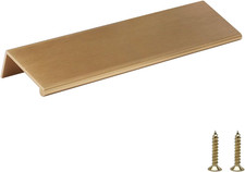 10 Pack 5" Cabinet Pulls Champagne Bronze Finger Pulls for Cabinets  Aluminum A