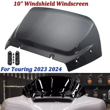 10" Windshield+Bracket For Harley Touring CVO/SE Road Glide FLTRX FLTRXSE ST 