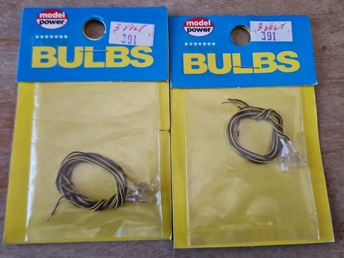 2 Packs Mod odel Power 391 Bulbs, 3.5v, 3.2 mm, Clear (3 ea) NEW - Picture 1 of 2