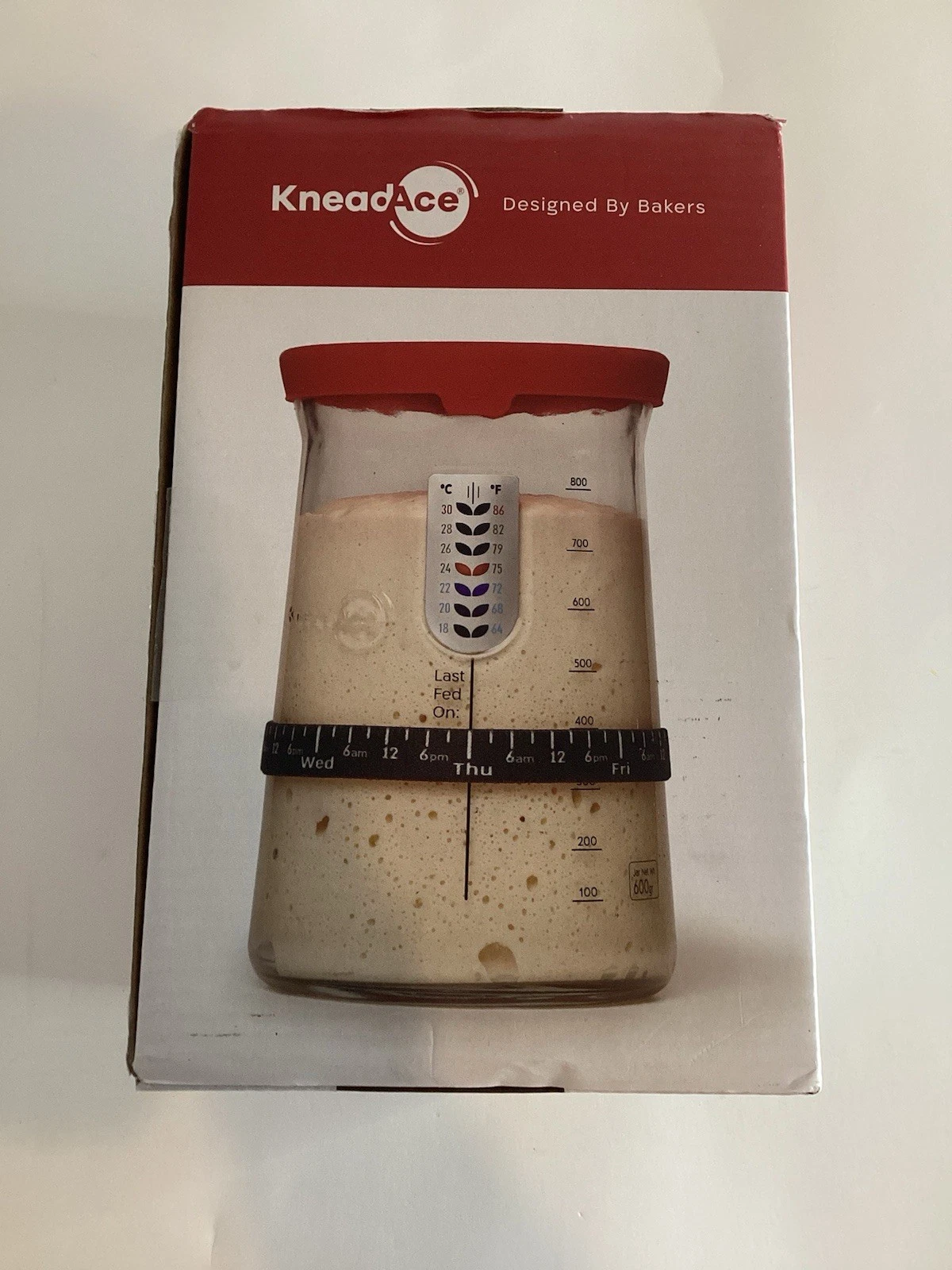 KneadAce Pro Sourdough Bread Starter Kit, 34 oz Large Capacity Sourdough Starter